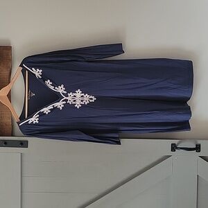 Navy Lilly Pulitzer Long-sleeved Dress